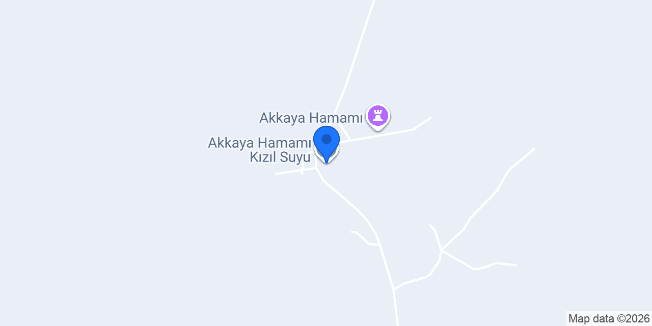 Akkaya Hamamı Kızıl Suyu konumu