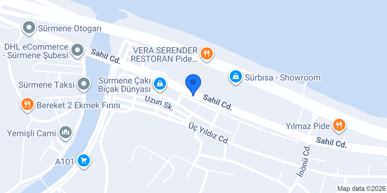Sürmene Bıçak Evi konumu