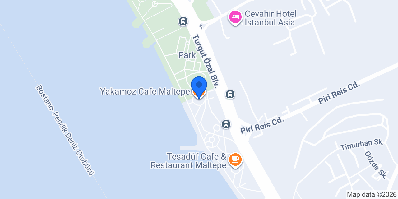 Yakamoz Cafe Maltepe konumu