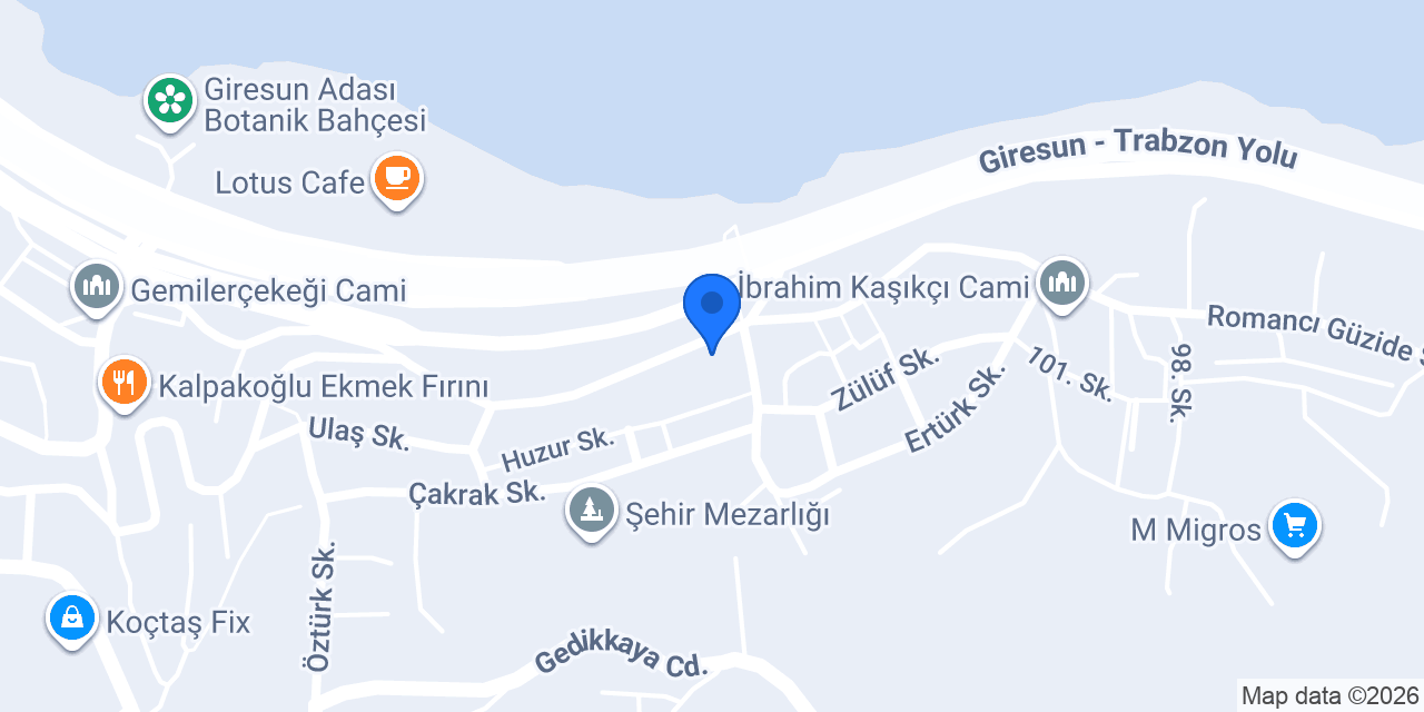 İnfinite Performance Giresun konumu