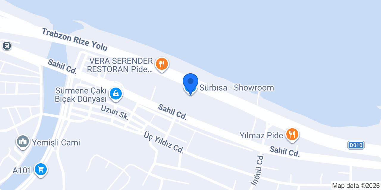 Sürbısa - Showroom konumu