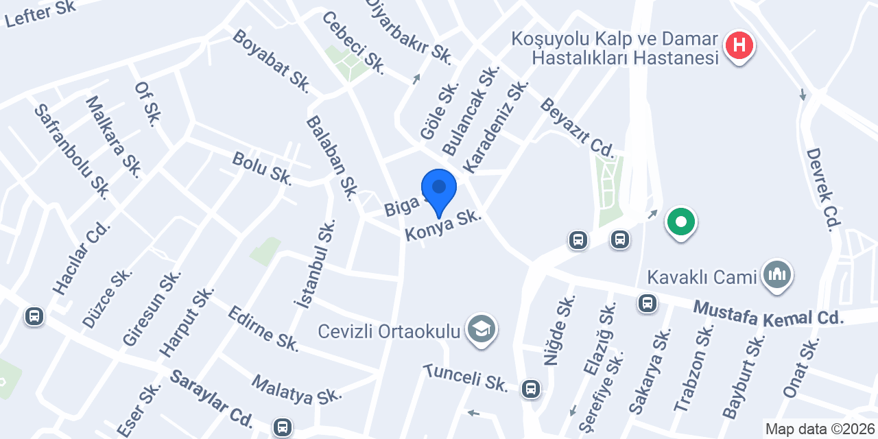 Otobüs konumu