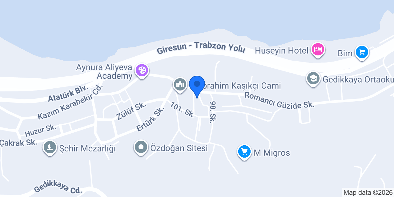 GİRESUN AKASYA TAKSİ 🚖 konumu