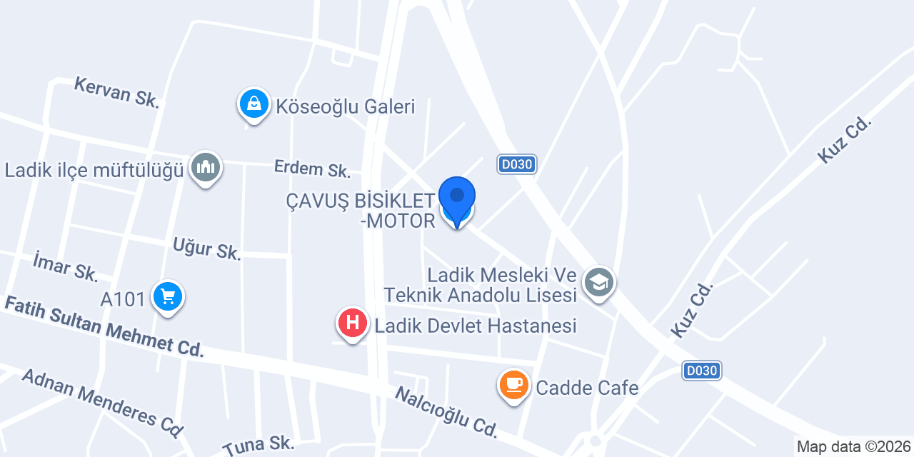 ÇAVUŞ BİSİKLET -MOTOR konumu