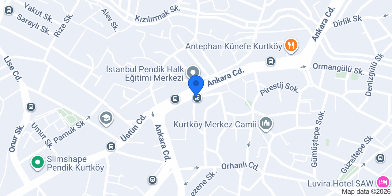 Pendik Kurtköy Taksi konumu