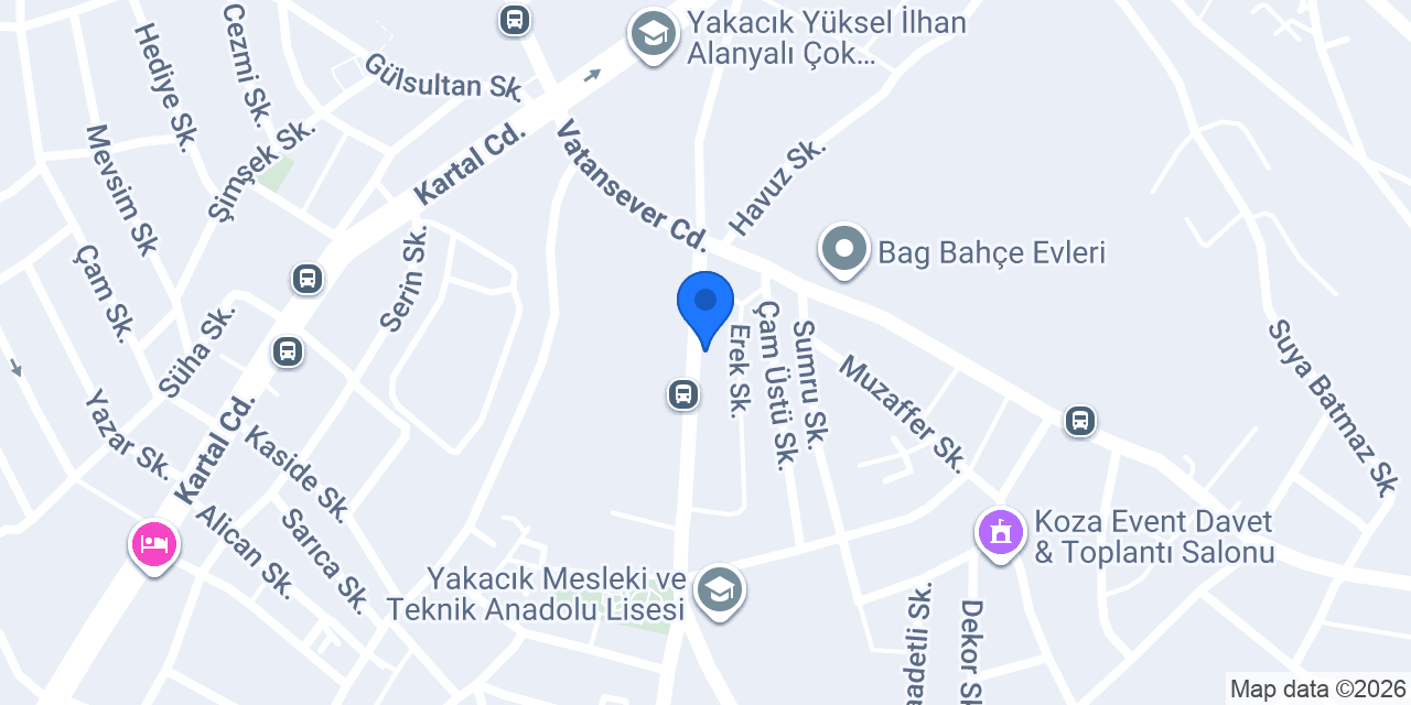 Bi Koşu Sandwich Yakacık konumu
