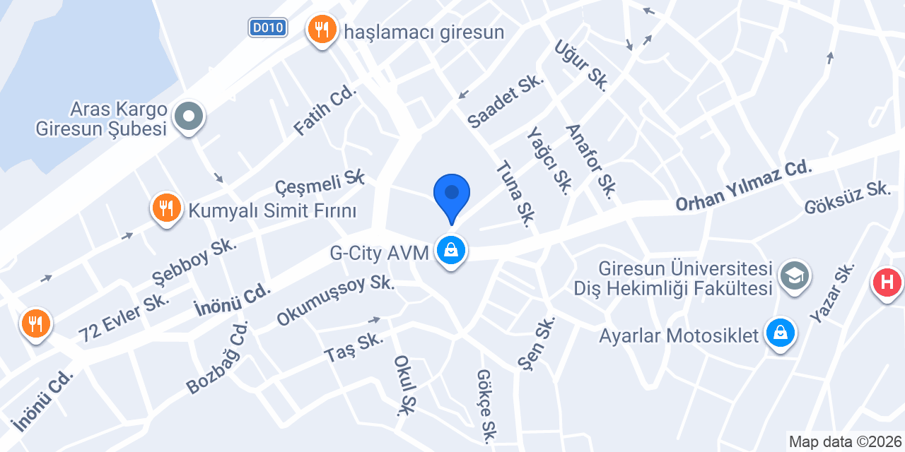 Giresun Loya konumu
