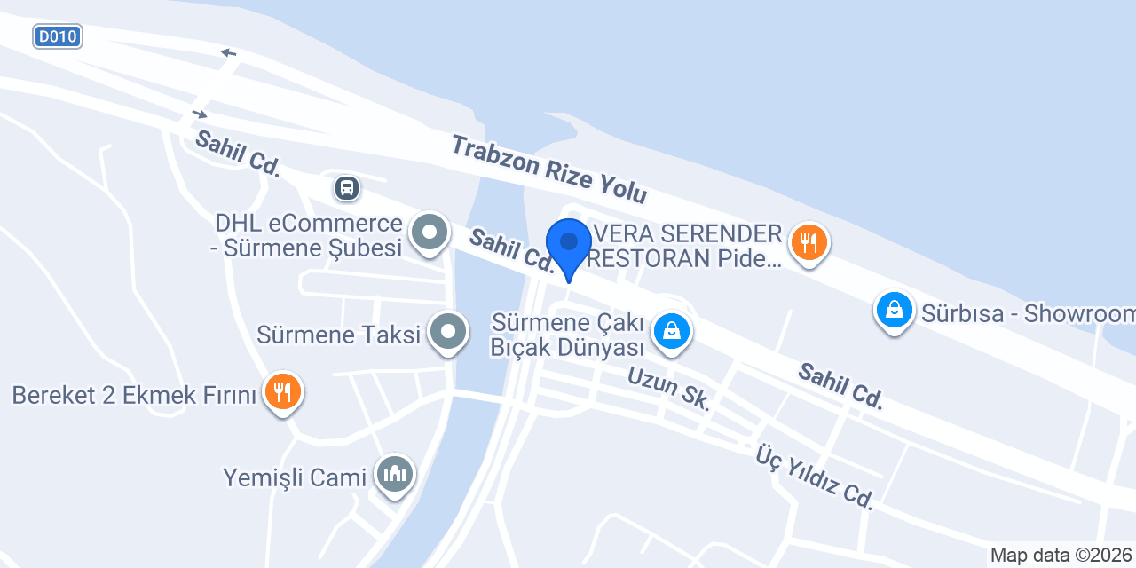 Sürmene Döven Çelik konumu