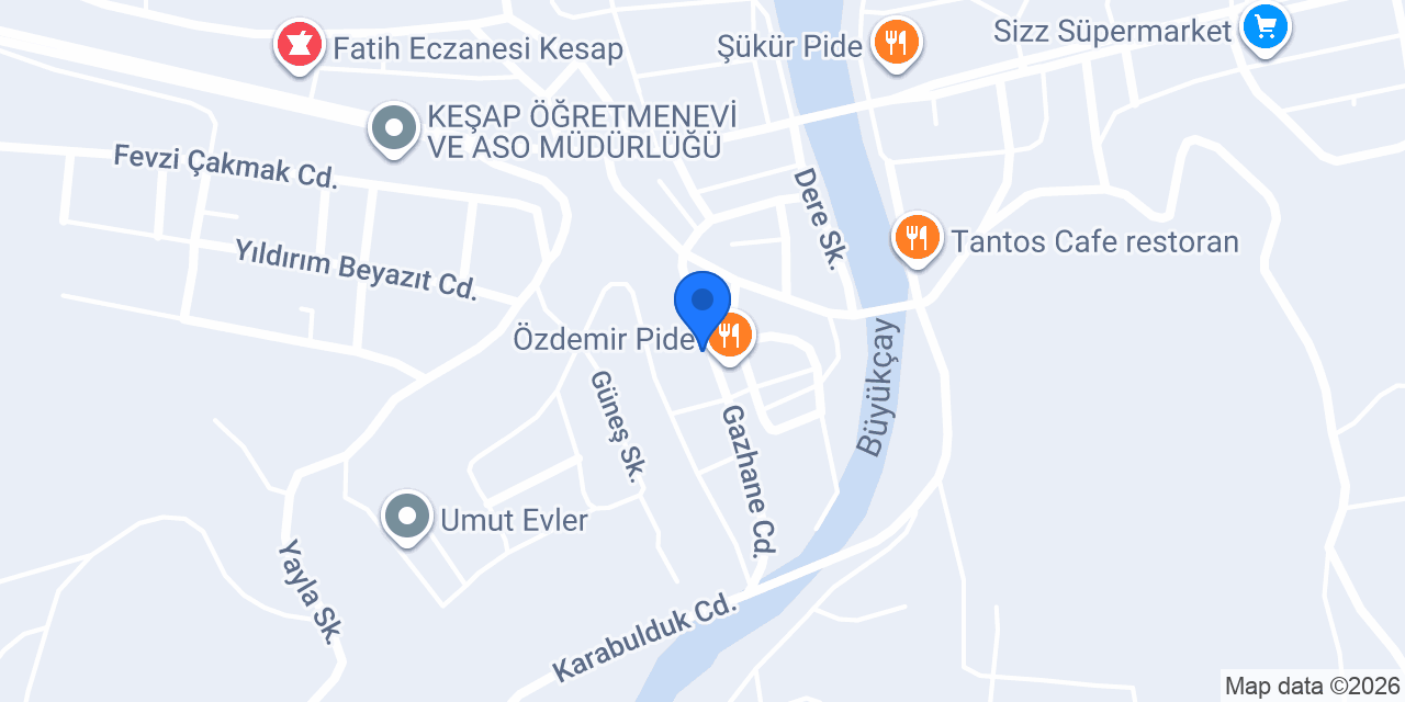 Aydınlar lokantası konumu