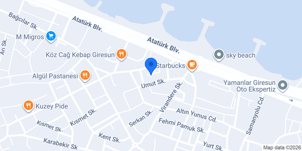 Bayraktar Kasabı konumu