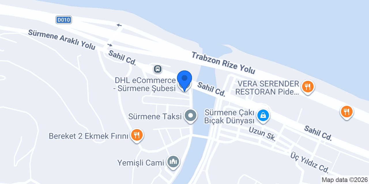 DHL eCommerce - Sürmene Şubesi konumu