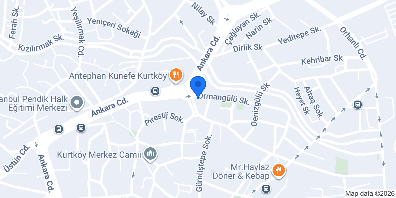 Kurtköy lastikçi konumu