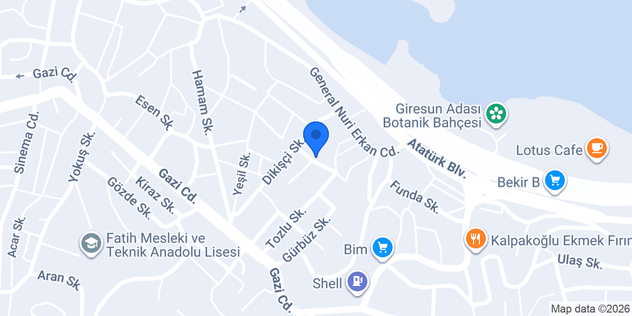 Mithatpasa Ortaokulu konumu