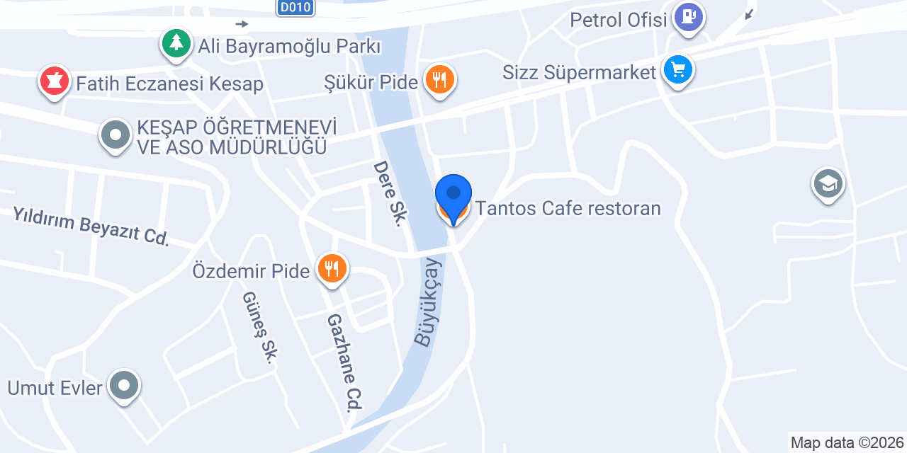 Tantos Cafe restoran konumu
