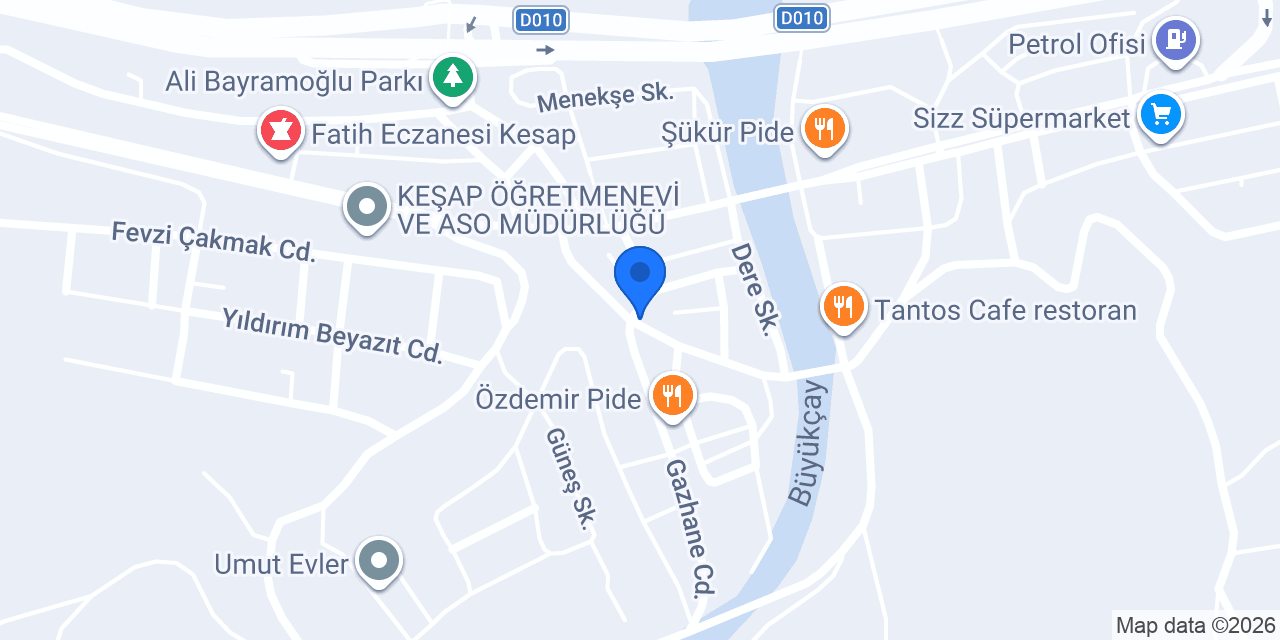 Fikret çay evi-نقطة بيع الشاي الساخن الاستهلاك konumu