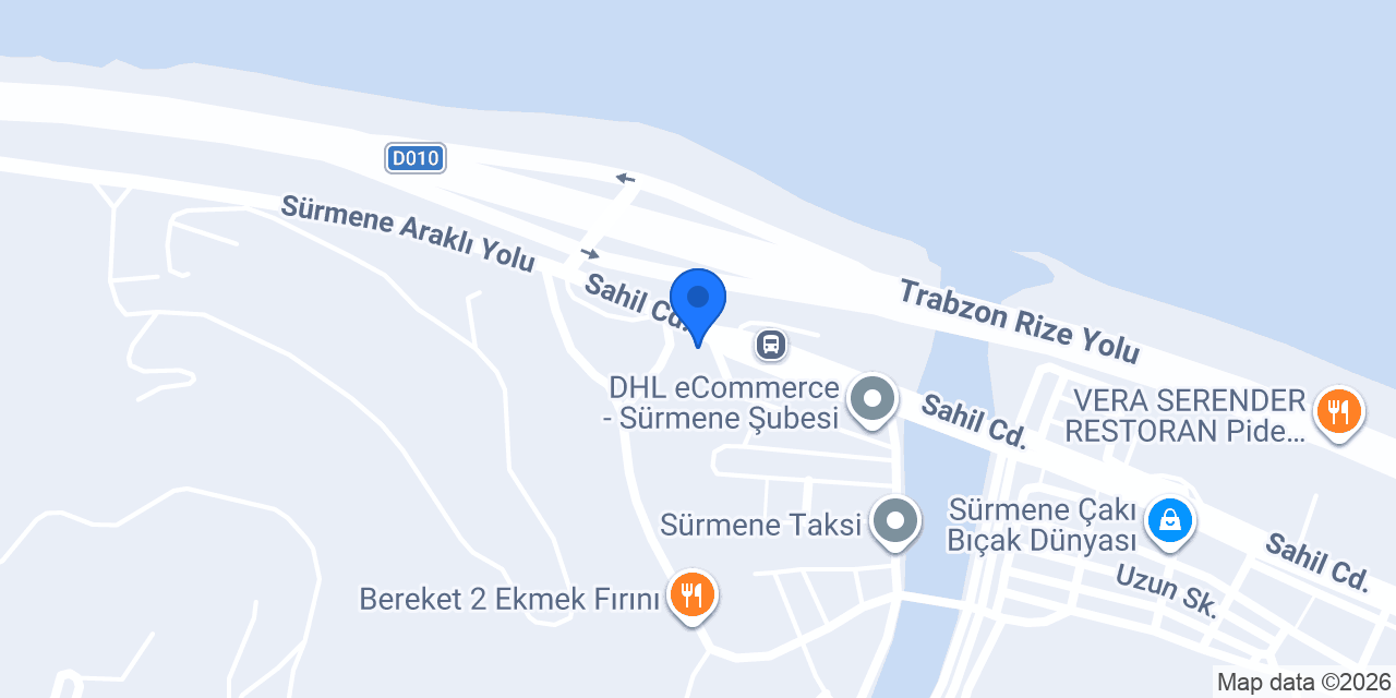 Sürmene Otogarı konumu