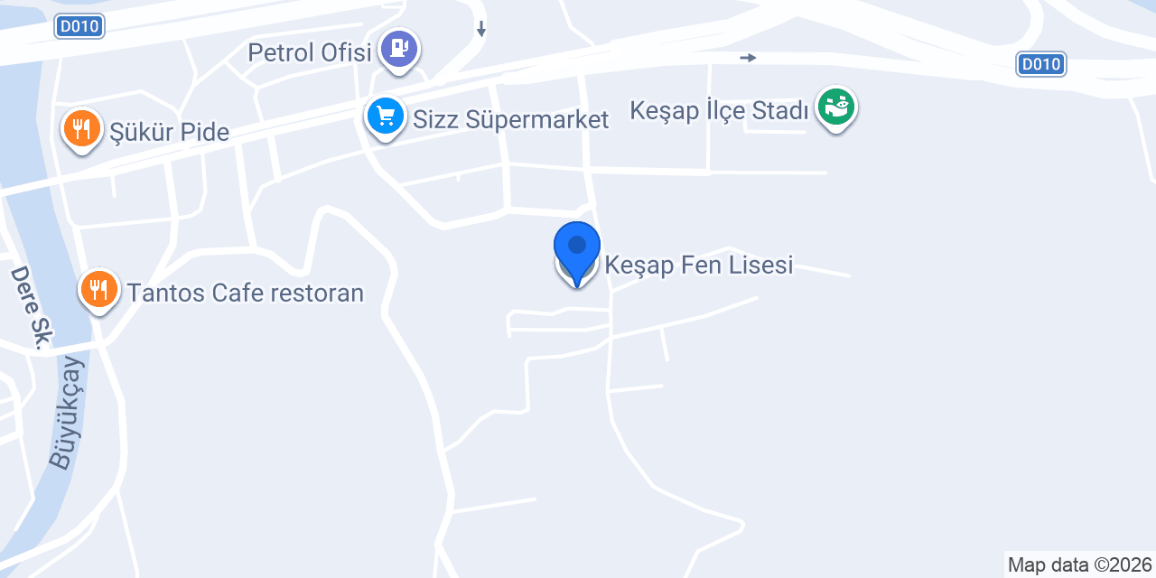 Keşap Fen Lisesi konumu