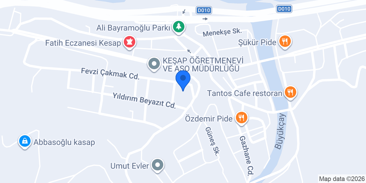 Akçagaz konumu