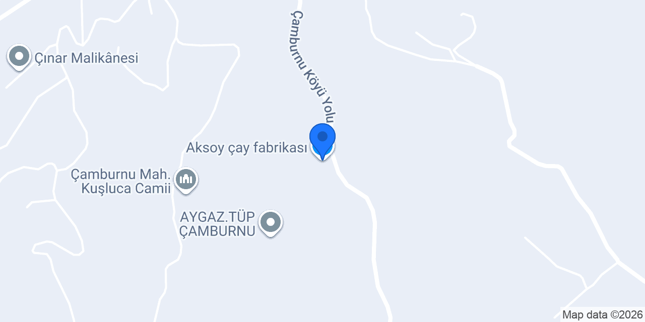 Aksoy çay fabrikası konumu