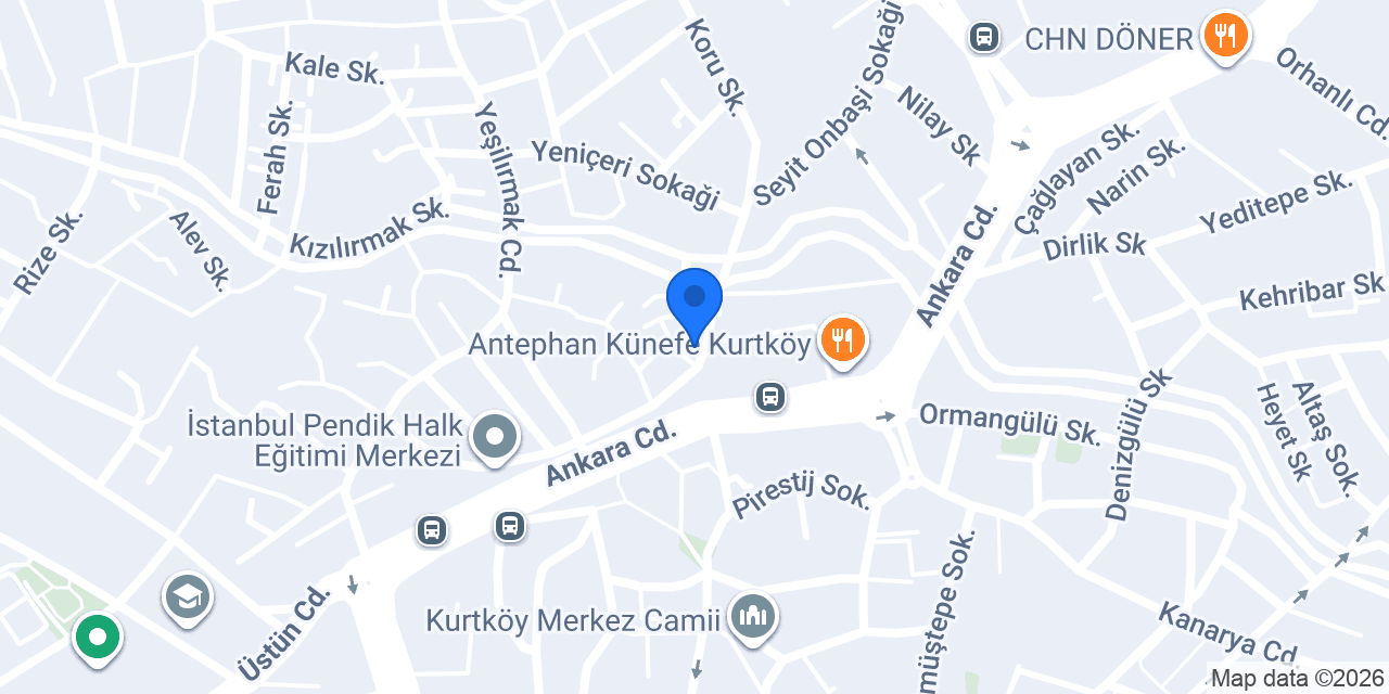 Üstün Pet Shop konumu