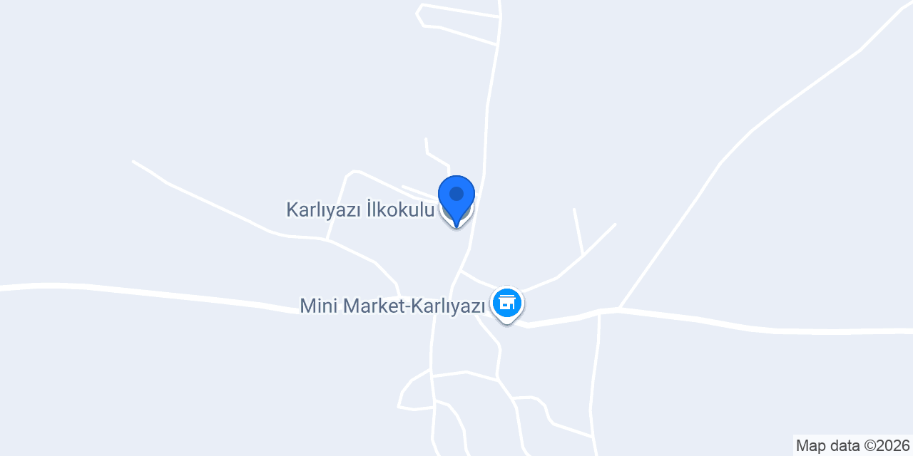 Karlıyazı İlkokulu konumu