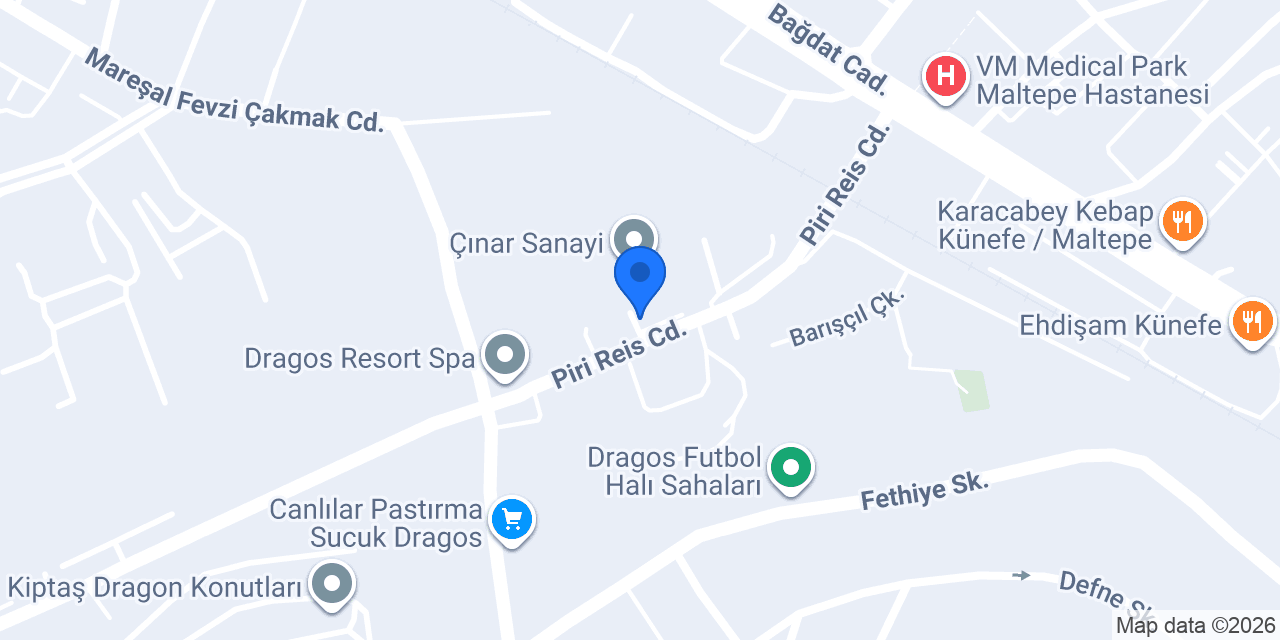 Karaca Garage Oto Servis konumu