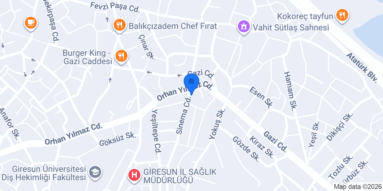 Diş Hekimi Fatih Dizdar konumu