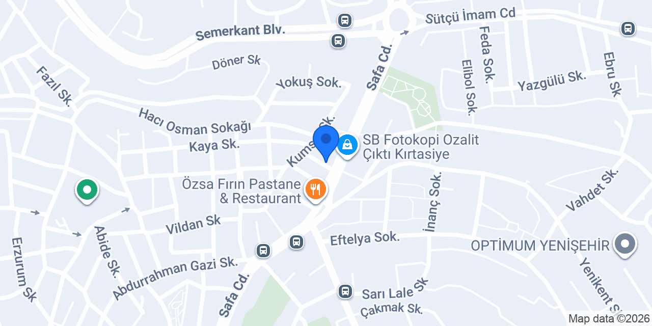 YEŞİLÇAY HOBİ EVİ konumu