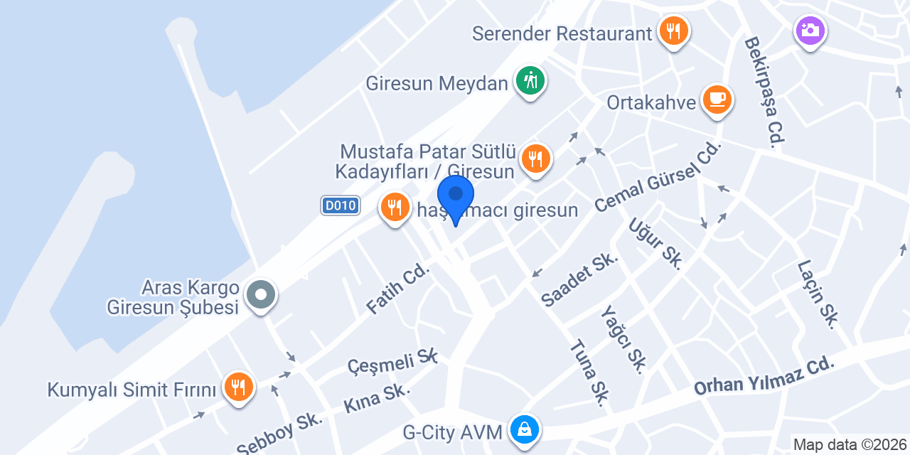 Albaraka Türk Giresun Şubesi konumu