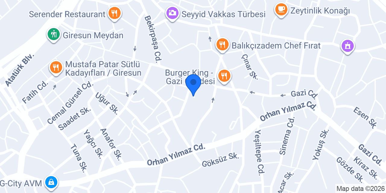Ateşoğlu Erkek Kuaförü konumu