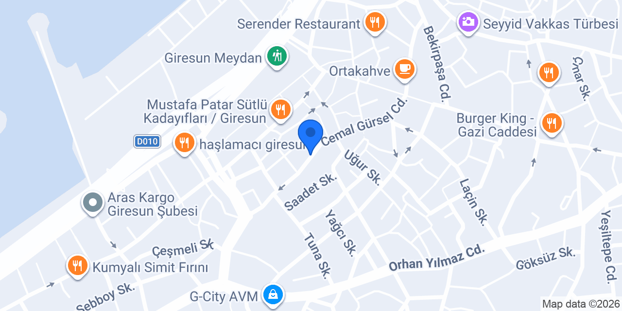 Marshall - Ustaoğlu Ticaret konumu