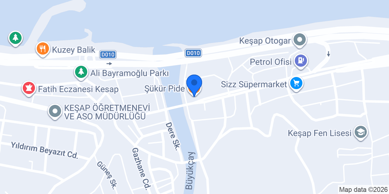 Şükür Pide konumu