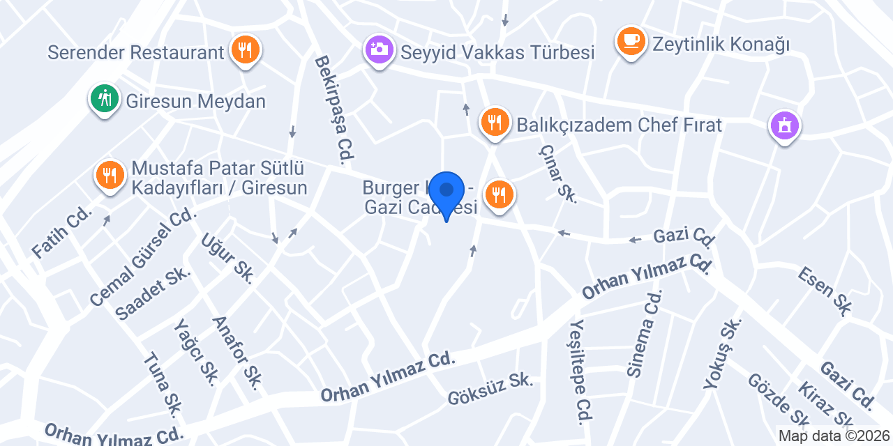 Çamlıca Lokantası konumu