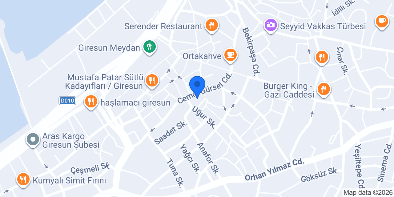 OSMANBEY OTEL konumu