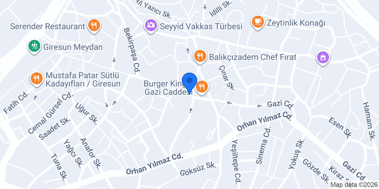 Bektaşoğlu Eczanesi konumu
