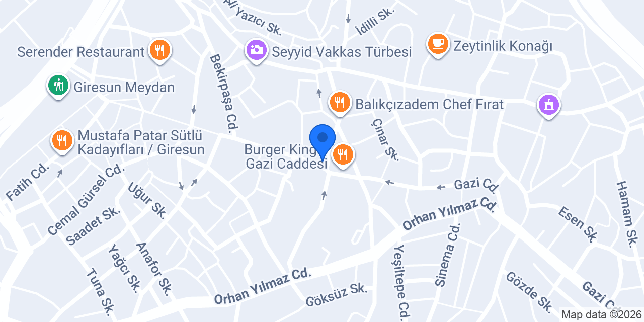 Kardeşler Kitapevi konumu