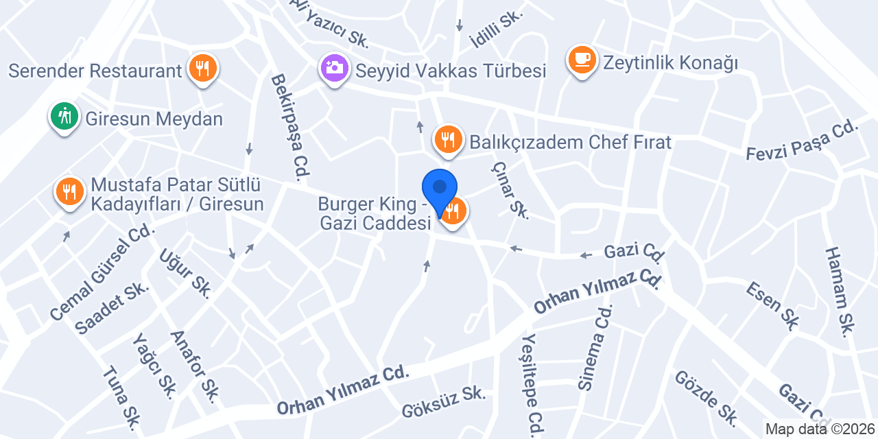 Diş hekimi Murat Yılmaz konumu