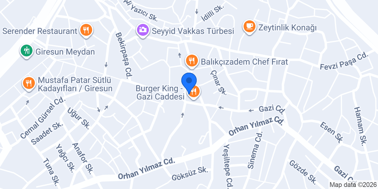 Gyn. Op. Dr. Şerif HANCIOĞLU konumu