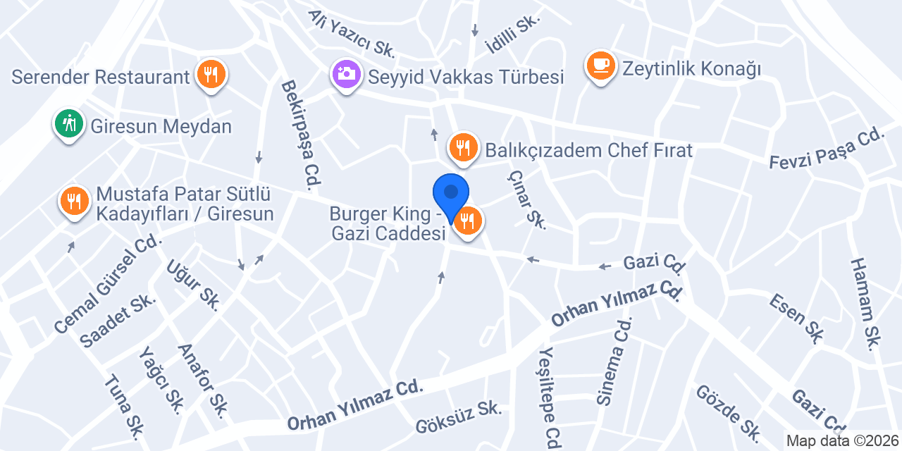 Turkuaz Cafe & Restoran konumu