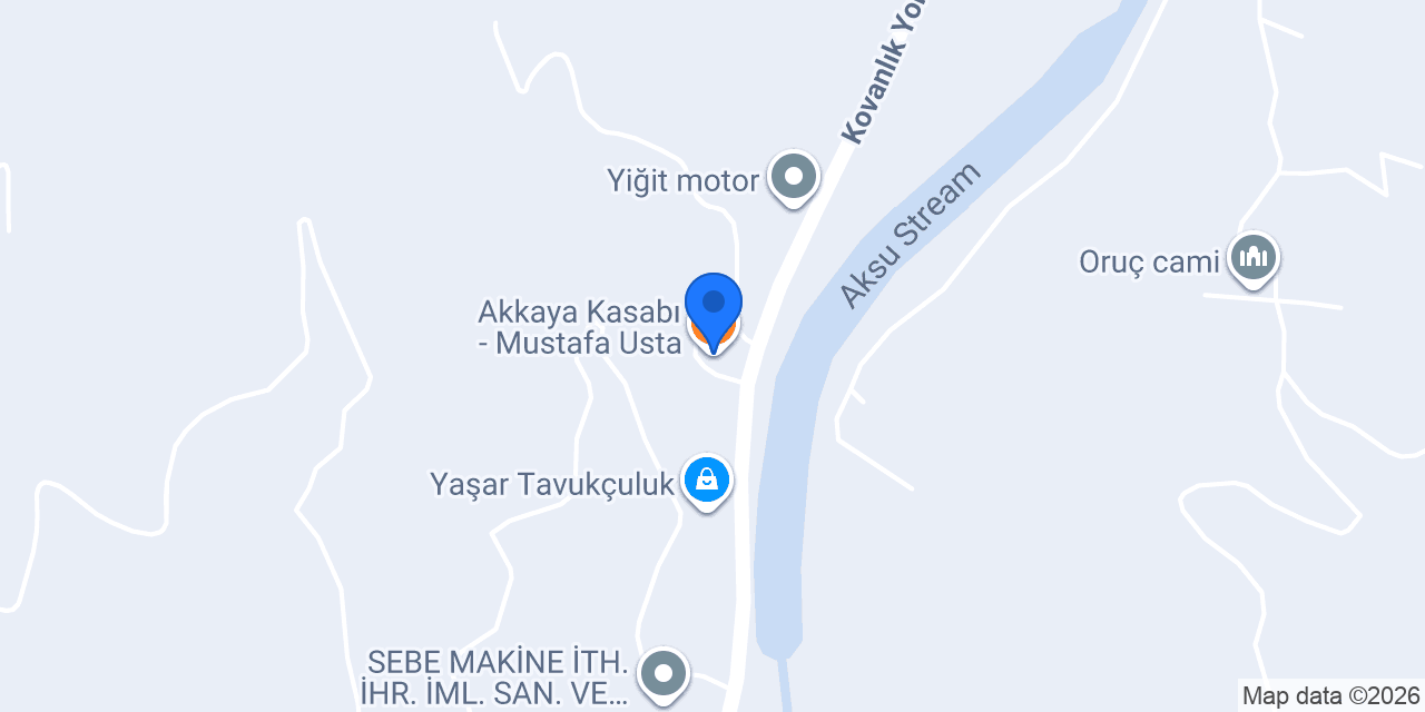 Akkaya Kasabı - Mustafa Usta konumu