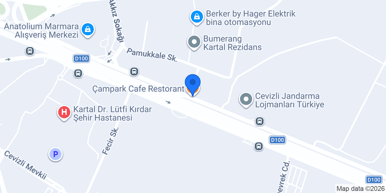 Çampark Cafe Restorant konumu