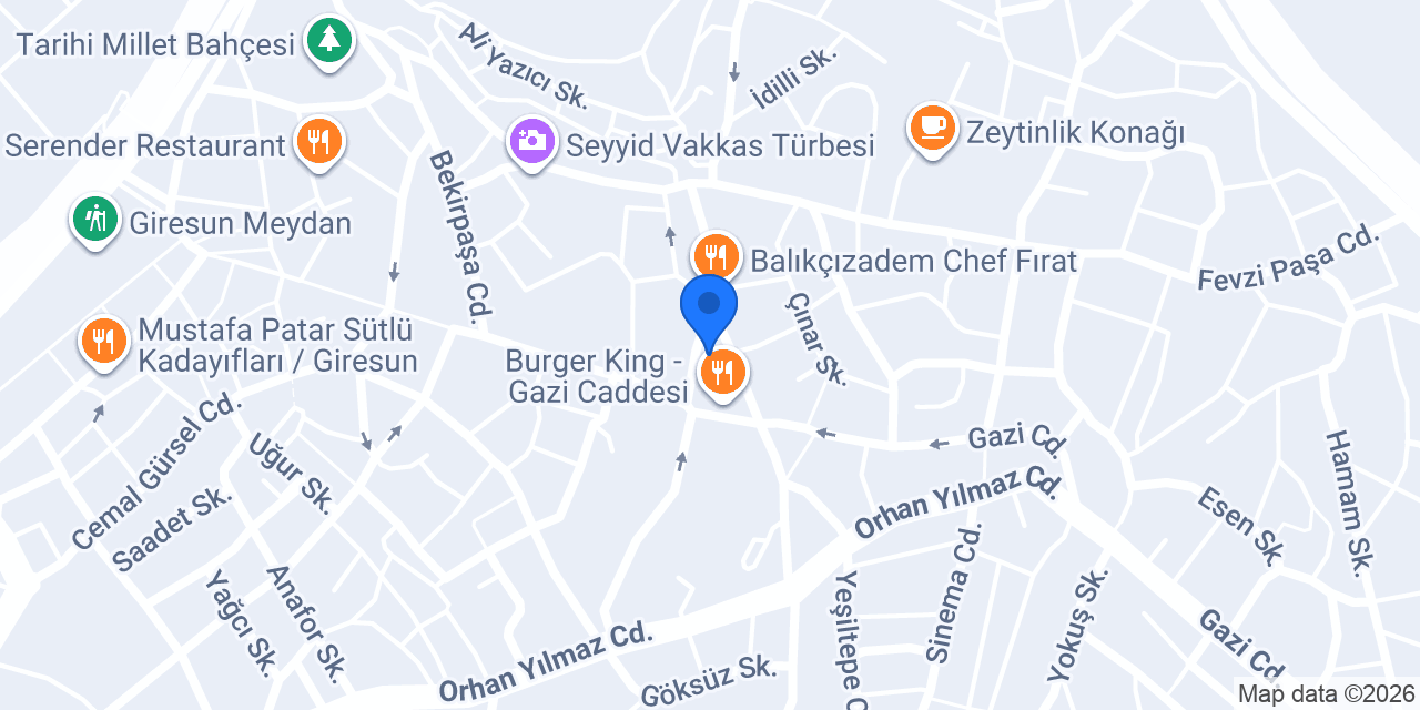 Kuaför Cadde Bağdat giresun konumu