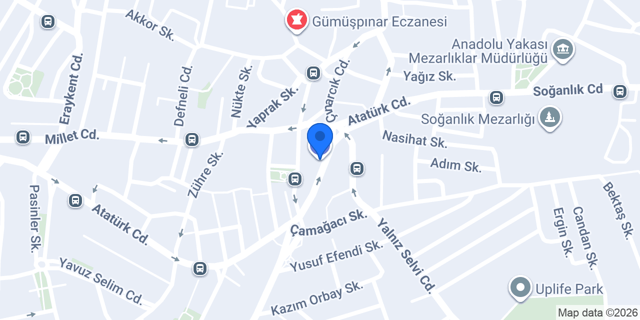 Garanti BBVA Soğanlık Şubesi konumu