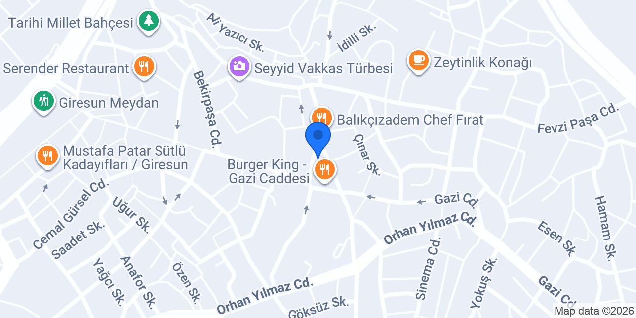 Sihirli Pasta Evi konumu