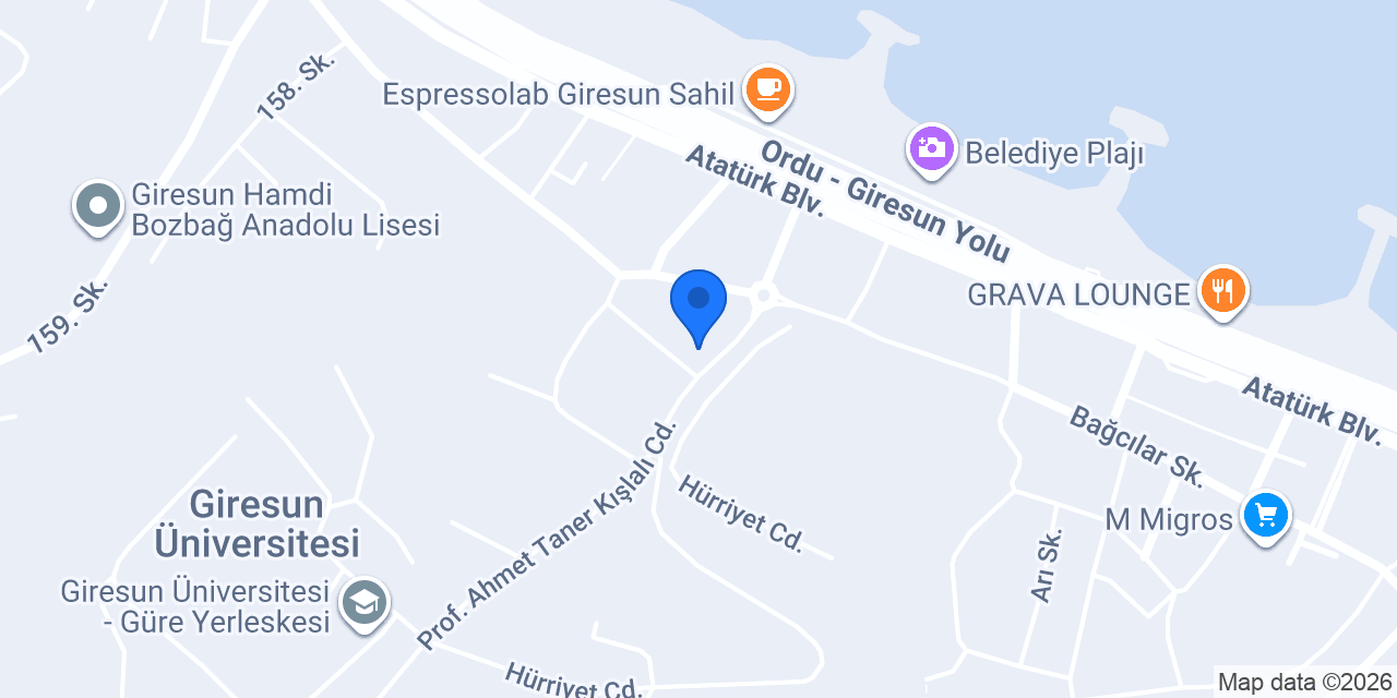 Karaca Özel Kız Öğrenci Yurdu konumu