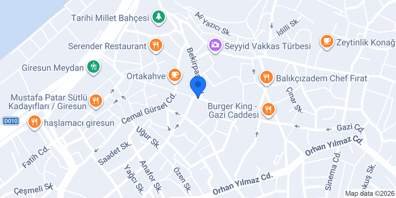 Türkiye Eczanesi konumu