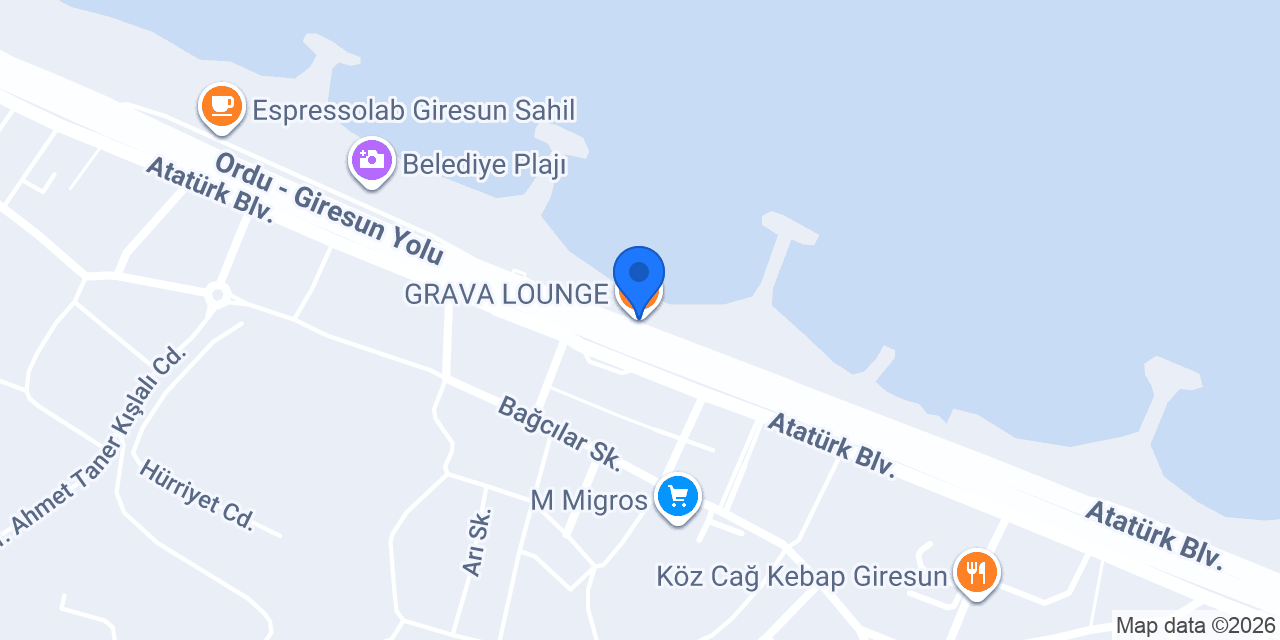 GRAVA LOUNGE konumu