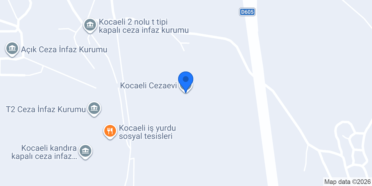 Kocaeli Cezaevi konumu