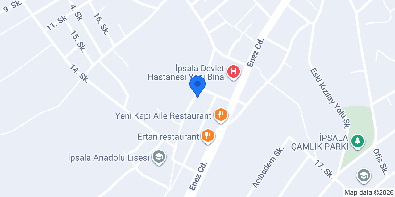 İpsala İmam Hatip Ortaokulu konumu
