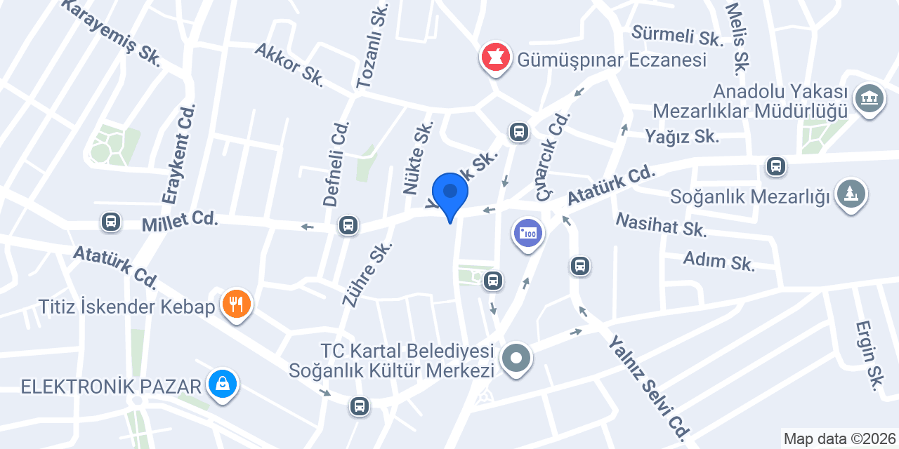Bilgiç Mobilya konumu